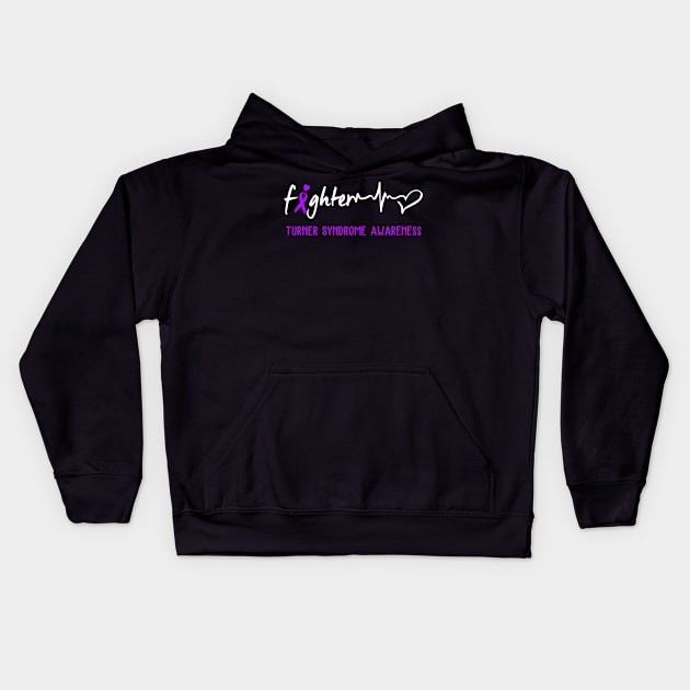 Turner Syndrome Awareness Support Turner Syndrome Fighter Gifts Kids Hoodie by ThePassion99